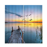 Max 2 Panel Printed Curtain Thermal Insulated Curtain Drape Swan