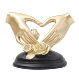 Maxbell Hand Resin Statues Sculptures Hand Gesture Figurines Tabletop Decors Wedding Heart