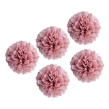 Maxbell 5Pcs Reusable Paper Flower Balls Decorative for DIY Paper Wedding Outdoor Rose Gold