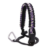 Maxbell Wide Mouth Bottle Paracord Handle Cord Braided Rope 12/18/21/24/32/40/64oz Black Violet Camo