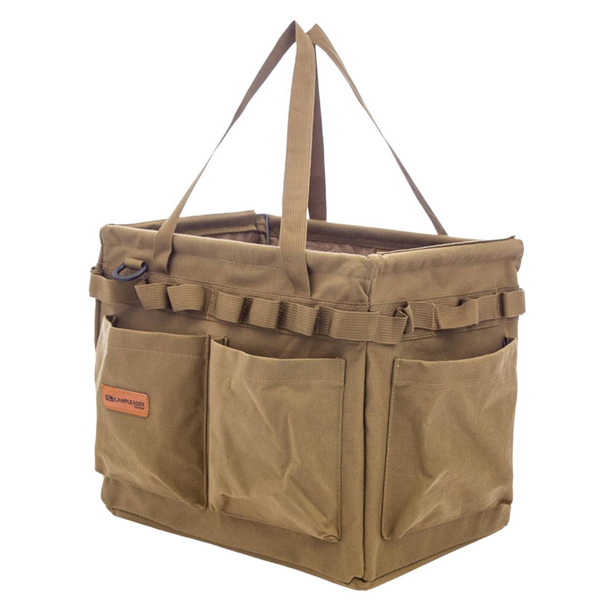 Maxbell Portable Oxford Multi Pockets Garden Tool Storage Tote Bag for Outdoor Khaki