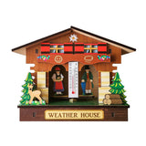 Max Wooden Decorative Ornament Temperature Humidity Meter Style01