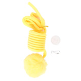 Maxbell Cat Toy Ball Spring Toy Hanging with Bell  Cats Chewing Yellow