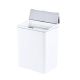 Maxbell Sealed Waste Bin with Lid Multipurpose for Powder Room Garage Hotel White