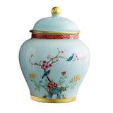 Maxbell Maxbell Chinese Style Ceramic Ginger Jar Decorative Vase Caddy Storage Jar with Lid