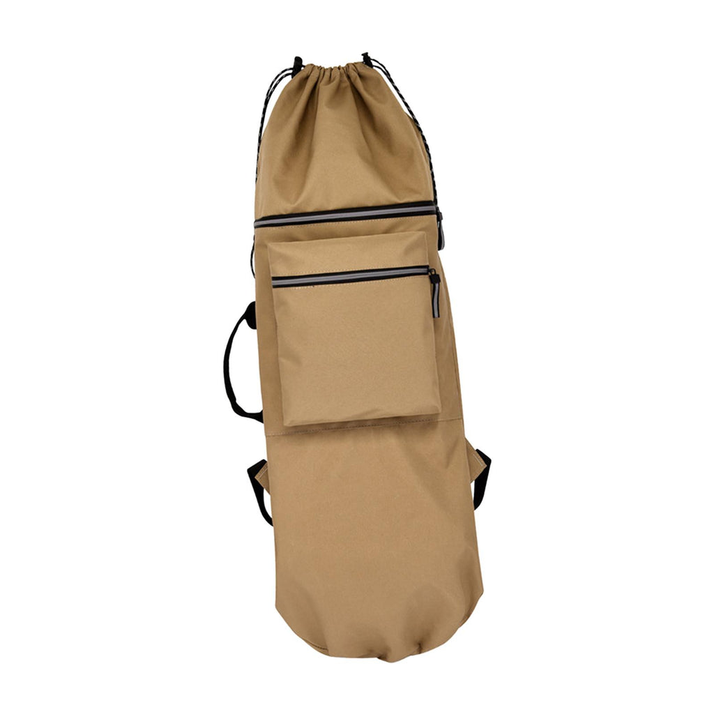 Maxbell Skateboard Backpack Bag Adjustable Straps Skate Pouch Longboard  Carry Case Khaki