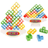 Maxbell Intellectual Tetris Blocks Stacking Balance Board Game Kids Educational Toy