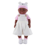 Max Realistic 16inch Reborn Doll Full Vinyl Newborn Baby Girl Doll Black Skin