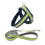 Max Pet Harness Vest Set Pet Walking Leash for Small Cat Dog Fluorescent Green L