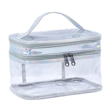 Maxbell Makeup Bag Makeup Tool Brushes Travel Toiletry Bag for Toiletries Bathroom Silver