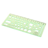 Maxbell Green Plastic Drafting Drawing Tool Ruler Geometric Oval Template for Students 2