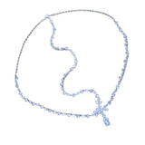 Maxbell Rhinestone Head Chain Bridal Headpieces Glamorous for Prom Women Girls Argent