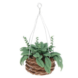 Max 1/12 Dollhouse Miniature Hanging Plant with Basket Fairy Garden Accessories