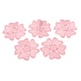 Max Maxb 5Pcs Embroidery Flower Sew On Patch Badge Clothes Fabric Applique Light Pink