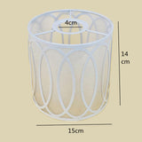 Maxbell Pastoral Style Pendant Lamp Shade Chandelier Cover Metal Cage Lampshade Oval