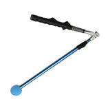 Maxbell Foldable Warm up Stick Telescopic Training Aid 79cm Adult Golf Swing Trainer Black Grip Blue Rod