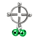 Maxbell Stainless Steel Adjustable Nipple Clamp Metal Breast Clip Sex Toy Green