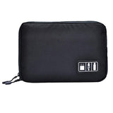Maxbell Portable Case Pouch Storage Bag For Earphone Data Cable Charger USB black