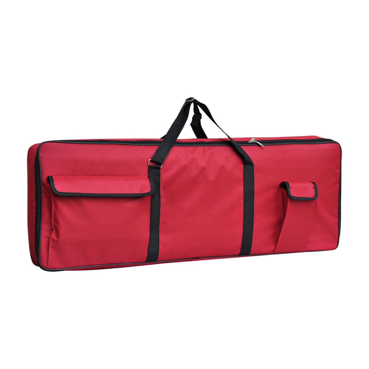 Maxbell Electronic Keyboard Storage Case Waterproof Dual Zipper for Band Players Red