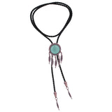 Maxbell Alloy Bolo Tie Adjustable Retro Style Shirt Chain Cowboy Rodeo for Women