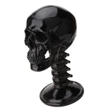 Maxbell Black Resin Skull Shaped Glasses Holder Stand Organizer Desktop Decoration