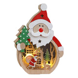 Maxbell Wooden Christmas Ornaments Photo Props Snowman for Party Office Table Decor A