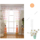 Max Butterfly Printing Sheer Curtains Window Voile Panels for Bedroom 270x100cm