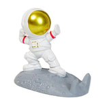 Maxbell Desktop Phone Holder Astronaut Figurine Desk Smartphone Stand Bedroom Gold