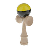 Maxbell Yellow/Black Japanese Traditional Kendama Ball Kid Wooden Educational Game Toy