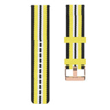 Maxbell Nylon Replacement Strap Watch Band for Xiaomi Smart Watch Black+Yellow