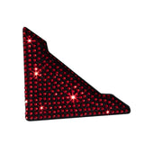 Maxbell Vehicle Silicone Rhinestone Car Door Corner Edge Guards Bumper Protector Red