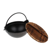 Maxbell Portable Shallow Mouth Camping Hanging Pot Outdoor Cooking Cookware 18cm