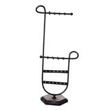 Maxbell Jewelry Stand Modern Jewelry Holder for Dangling Earrings Bracelet Necklaces Black