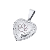 Maxbell Cute Pet Urn Pendant Waterproof Photo Locket Rustproof Fashion for Dog Cat Silver Pendant