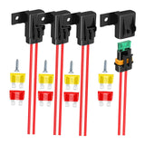 Maxbell Inline Fuse Holder IP67 Waterproof with Protection Cover for Motorcycle