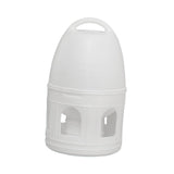 Maxbell Bird Water Drinker Parakeet Chicken Dove Feeder with Hanging Handle White 5L
