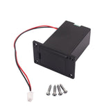 Maxbell Black 9V Battery Box Case Cover Holder For Guitar Bass Pickup Replacement Accessory