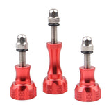 Maxbell Knob Thumb Screw Bolt Nut with Caps for GoPro HE HERO & HD HERO & HD HERO3 Red