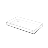 Maxbell Clear Acrylic Tray Rectangular for Kitchen Tabletop Household Bedside Office