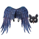 Maxbell Halloween Cosplay Mask Set Cosplay Costume Owl Mask Wings for Carnival