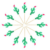 Max 12pack Christmas Cupcake Picks Cake Topper Christmas Decoration Cactus