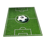 Maxbell Football Field Carpets Kids Play Nursery Soccer Area Rugs 120x160cm Ball