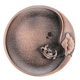 Max Circular Alloy Cow Design Pattern Coasters Tea Cup Accessories Bronze