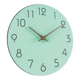 Maxbell Decorative Wall Clock No Ticking Simple for Kitchen Island Dorm Hallway