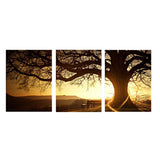 Maxbell 3pcs Join-Together TREE Oil Canvas Painting Modern Abstract Art Picture Home Decor