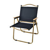 Maxbell Camping Folding Chair Portable Outdoor Furniture Armchair for Hunting Beach Black Khaki Large
