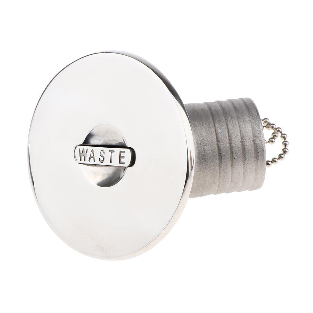 AquaTrack JDF038FS Deck Fitting 316 Stainless Steel 38mm (1-1/2") Boat Deck Fuel Filler With Key - By AquaTrack Petrol Deck Fill