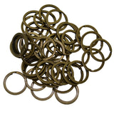 Maxbell Various Split Key Rings Keys Chain Bag Charms Clasp flat round circle clip 7