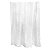 Max 180x180cm Striped Shower Curtains Waterproof for Bathroom White