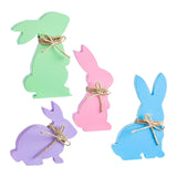 Maxbell Easter Bunny Ornaments Rabbit Shape Ornament for Dorm Living Room Four